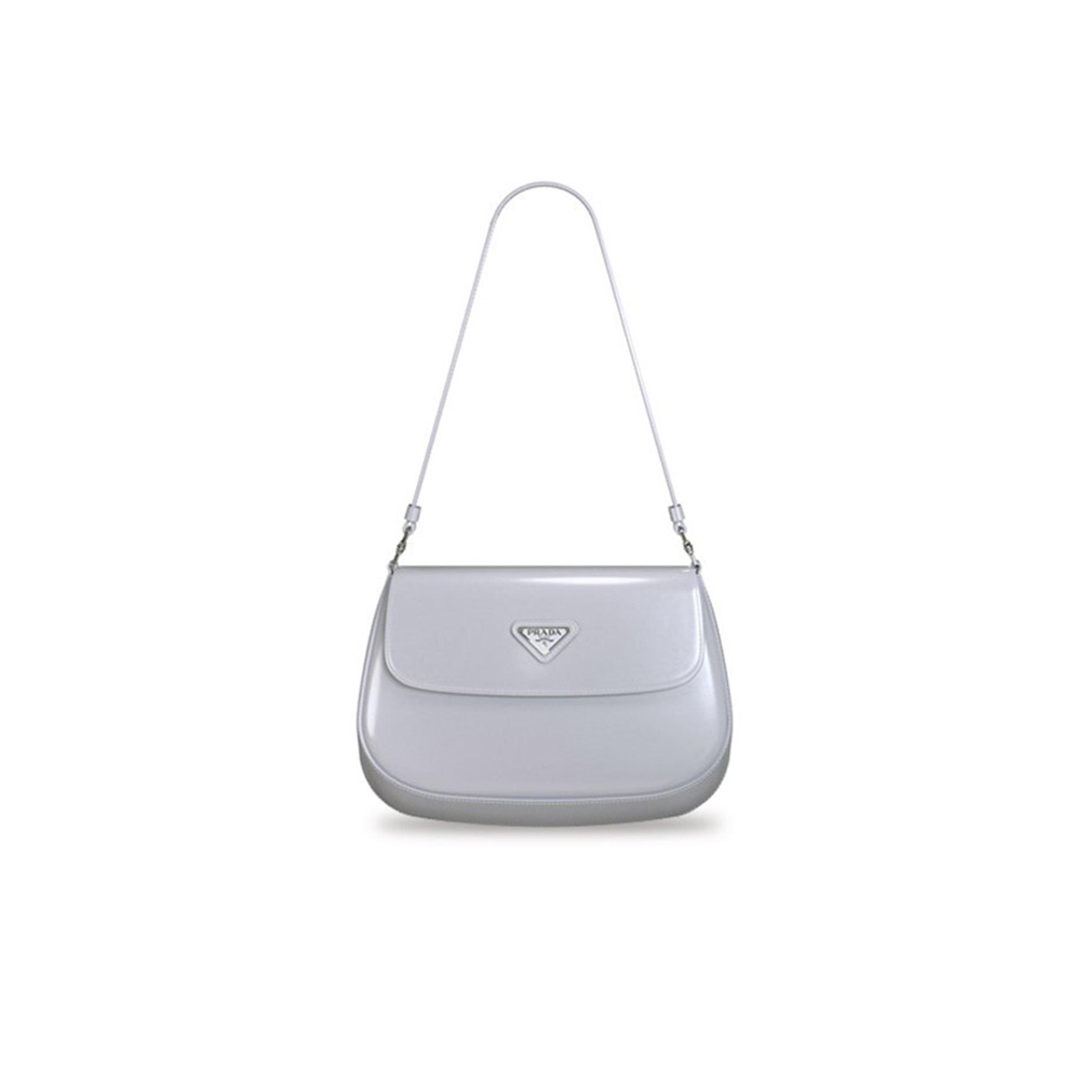 P*A*A SMALL C*LEO BRUSHED LEATHER SHOULDER BAG WITH FLAP 1BD311 (22*15.5*4cm)